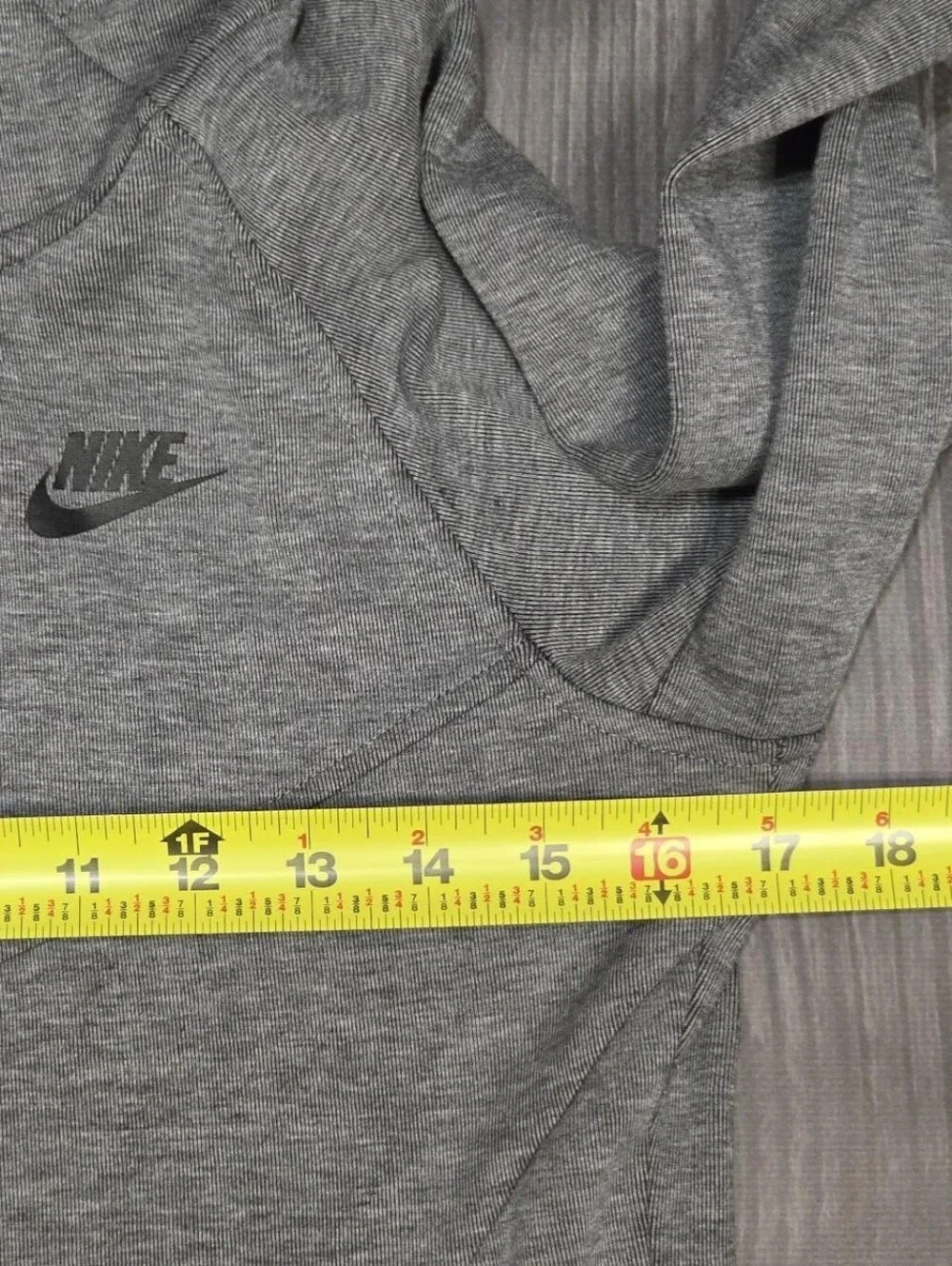 Nike Womens Grey Cotton & Polyester Long Sleeve FullZip Sport Hoodie Size Small